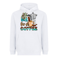 White coffee cups but first coffee Heavyweight Hoodie - NancyCooperArtShop