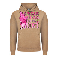 Vintage Coffee I Wear Pink For My Mini with Butterfly Vintage Hoodie - texasbilliewilder