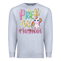 Heather Grey pre k is magical Premium Sweatshirt - NancyCooperArtShop