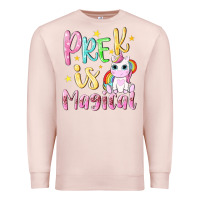 Pale Pink pre k is magical Premium Sweatshirt - NancyCooperArtShop