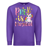 Purple pre k is magical Premium Sweatshirt - NancyCooperArtShop