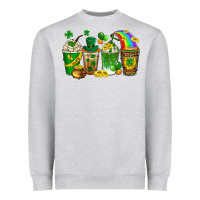 Heather Grey st. patricks day coffee drinks Heavyweight Sweatshirt - Neo Western