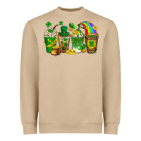 Mushroom st. patricks day coffee drinks Heavyweight Sweatshirt - Neo Western