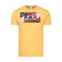 Vintage Mustard usa gnome license plate Vintage Tee - HRA Design Shop