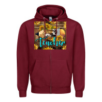 Burgundy Western Teacher Pencil With Sunflowers Zipper Hoodie - LillyAllenDesigns