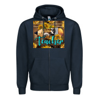 Navy Western Teacher Pencil With Sunflowers Zipper Hoodie - LillyAllenDesigns