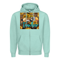 Seafoam Western Teacher Pencil With Sunflowers Zipper Hoodie - LillyAllenDesigns