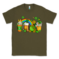 Army Green st patricks coffee Classic Tee - AdoDesignShop