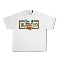 Lunar Rock she is blesssed floral Urban Heavy Tee - BarkalooDesign