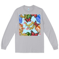 Moon Dust summer and leaf seamless pattern Long Sleeve Tee - BundleAndBundleShop