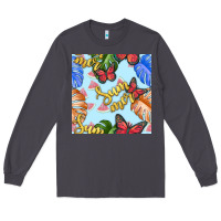 Smoke summer and leaf seamless pattern Long Sleeve Tee - BundleAndBundleShop