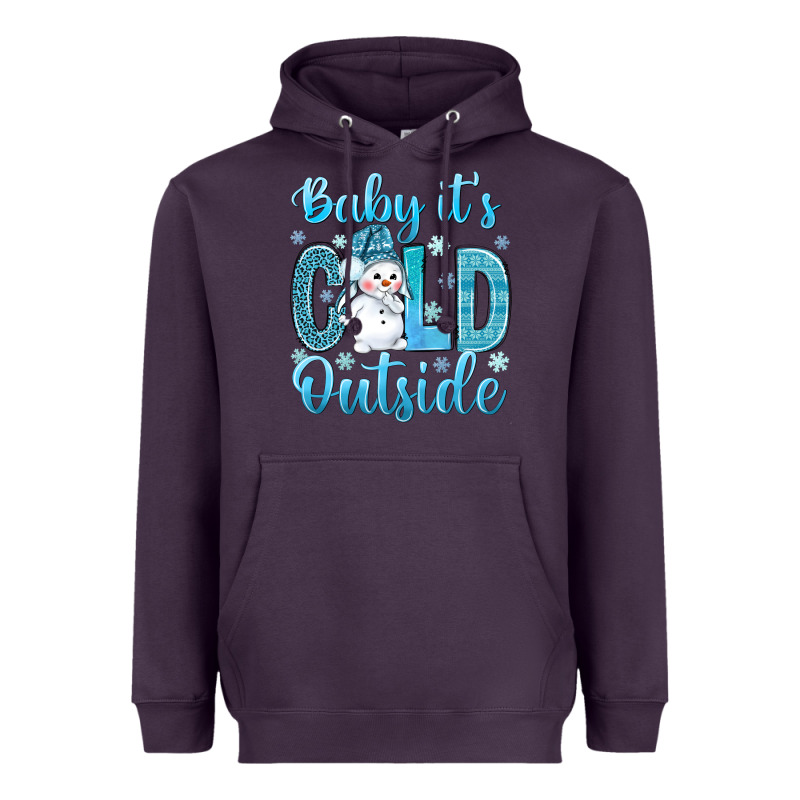 Baby Its Cold Outside Heavyweight Hoodie by NancyCooperArtShop | Teevron