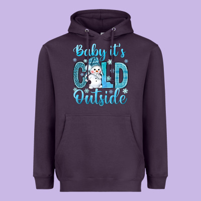 Baby Its Cold Outside Heavyweight Hoodie Designed By Nancycooperartshop