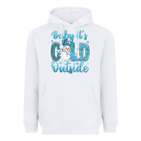 White baby its cold outside Heavyweight Hoodie - NancyCooperArtShop