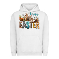 Pigment Lunar Rock Happy Easter with Cowboy Urban Hoodie - NancyCooperArtShop