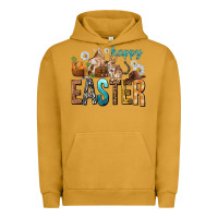 Pigment Peanut Butter Happy Easter with Cowboy Urban Hoodie - NancyCooperArtShop