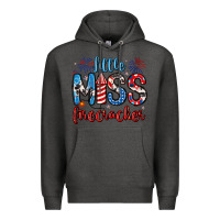 Charcoal Heather little miss firecracker 4th of july Premium Hoodie - Artiststas