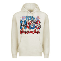Little Miss Firecracker 4th Of July Premium Hoodie | Teevron