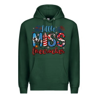 Sports Green little miss firecracker 4th of july Premium Hoodie - Artiststas