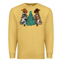 Antique Gold cowhide with gemstones trees Premium Sweatshirt - MaliasSmallBusiness