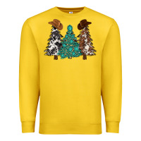 Lemon cowhide with gemstones trees Premium Sweatshirt - MaliasSmallBusiness