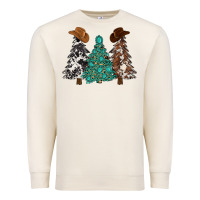 Sandshell cowhide with gemstones trees Premium Sweatshirt - MaliasSmallBusiness