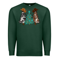 Sports Green cowhide with gemstones trees Premium Sweatshirt - MaliasSmallBusiness
