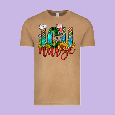 Christmas Icu Nurse Vintage Tee Designed By Fadigitalartstudio
