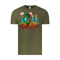 Vintage Olive christmas icu nurse Vintage Tee - FaDigitalArtStudio