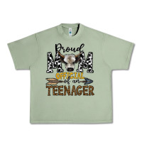 Oil Green proud mom official of an teenager Urban Heavy Tee - CowhideDigitalArt