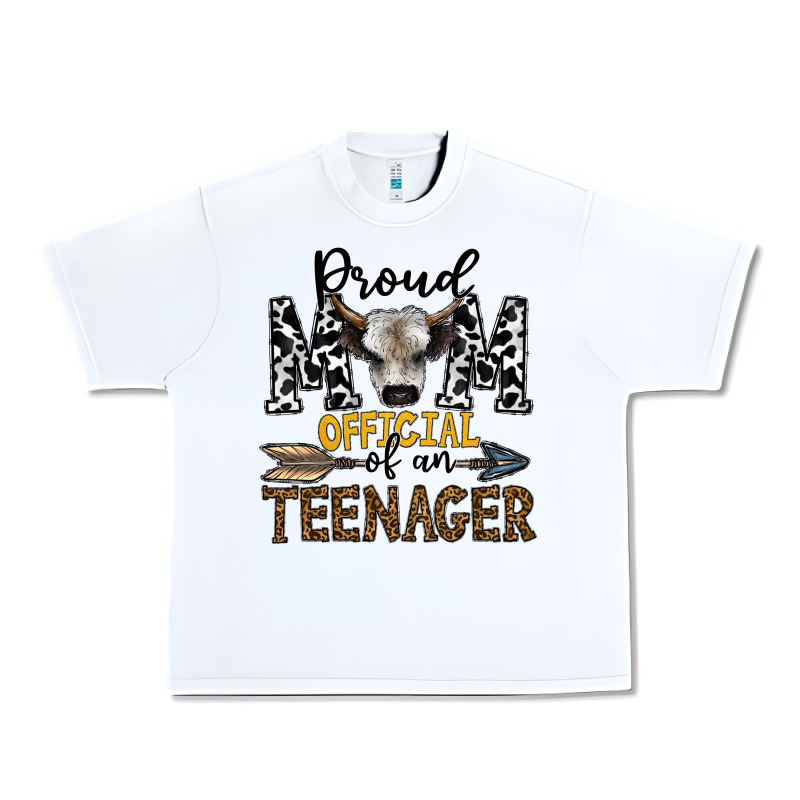 Proud Mom Official Of An Teenager Urban Heavy Tee by CowhideDigitalArt | Teevron