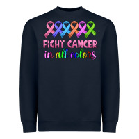 Navy fight cancer in all colors Heavyweight Sweatshirt - HRA Design Shop