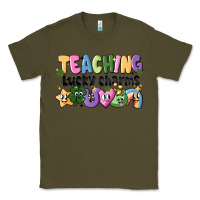 Army Green Teaching Lucky Charms Classic Tee - CowhideDigitalArt