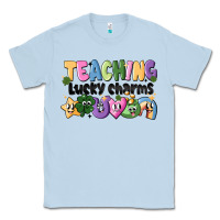 Dusty Blue Teaching Lucky Charms Classic Tee - CowhideDigitalArt