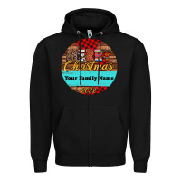 Black (preview)custom christmas ornament Zipper Hoodie - Jasminsmagicworld
