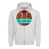 Dove Grey (preview)custom christmas ornament Zipper Hoodie - Jasminsmagicworld