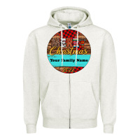 Oatmeal Heather (preview)custom christmas ornament Zipper Hoodie - Jasminsmagicworld