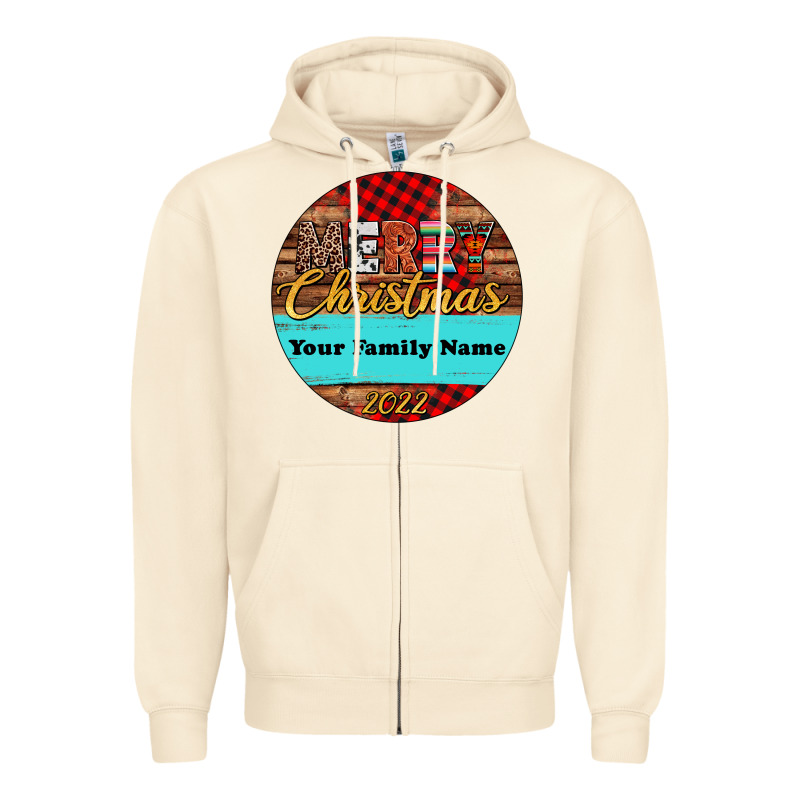 (preview)custom Christmas Ornament Zipper Hoodie by Jasminsmagicworld | Teevron