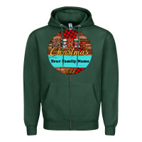 Sports Green (preview)custom christmas ornament Zipper Hoodie - Jasminsmagicworld