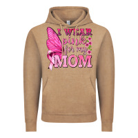 Vintage Coffee I Wear Pink For My Mom with Butterfly Vintage Hoodie - texasbilliewilder