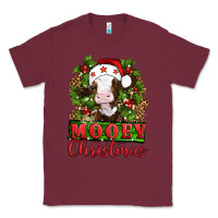 Burgundy Mooey christmas Classic Tee - Artiststas