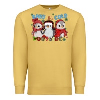 Antique Gold baby ıt's cold outside Premium Sweatshirt - MaliasSmallBusiness
