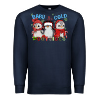 Navy baby ıt's cold outside Premium Sweatshirt - MaliasSmallBusiness