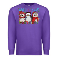 Purple baby ıt's cold outside Premium Sweatshirt - MaliasSmallBusiness