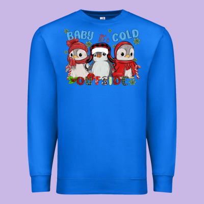 Baby ıt's Cold Outside Premium Sweatshirt Designed By Maliassmallbusiness