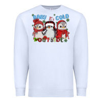White baby ıt's cold outside Premium Sweatshirt - MaliasSmallBusiness