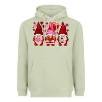 Matcha valentines day gnomies with heart balloon Heavyweight Hoodie - NancyCooperArtShop