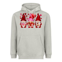 Moon Dust valentines day gnomies with heart balloon Heavyweight Hoodie - NancyCooperArtShop