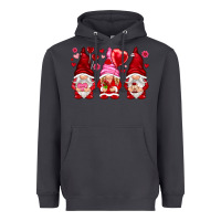 Smoke valentines day gnomies with heart balloon Heavyweight Hoodie - NancyCooperArtShop