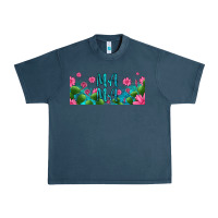 Midnight Navy cactus and flowers mama libbey glass Urban Heavy Tee - HRA Design Shop